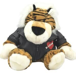 Dan Dee Collectors Choice Biker Tiger Wild Thing Plush Stuffed Animal 18.5"